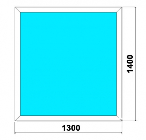 Окно ПВХ балконное 1300х1400